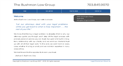 Desktop Screenshot of bushmanlawgroup.com