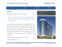 Tablet Screenshot of bushmanlawgroup.com